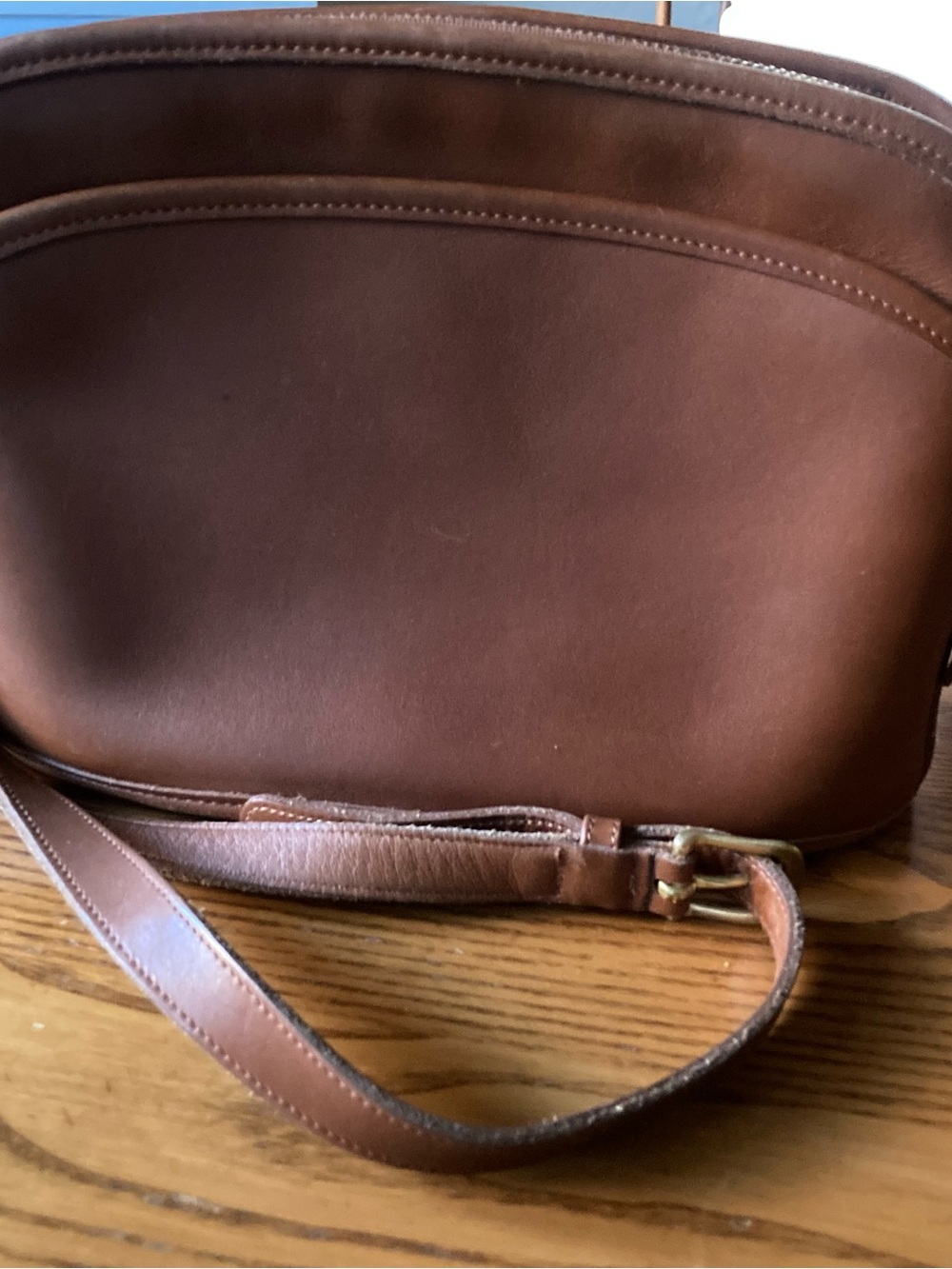 Vintage Coach Brown Leather Crossbody Bag - Picture 2 of 5